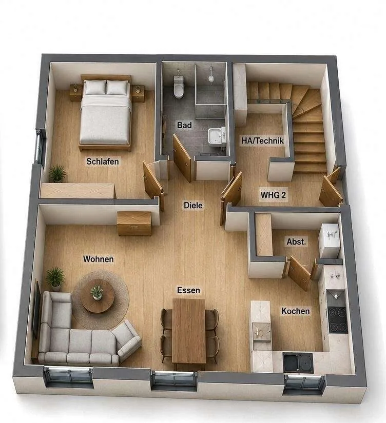 Neubau Erdgeschosswohnung in Erwitte zu verkaufen! – Foto 1