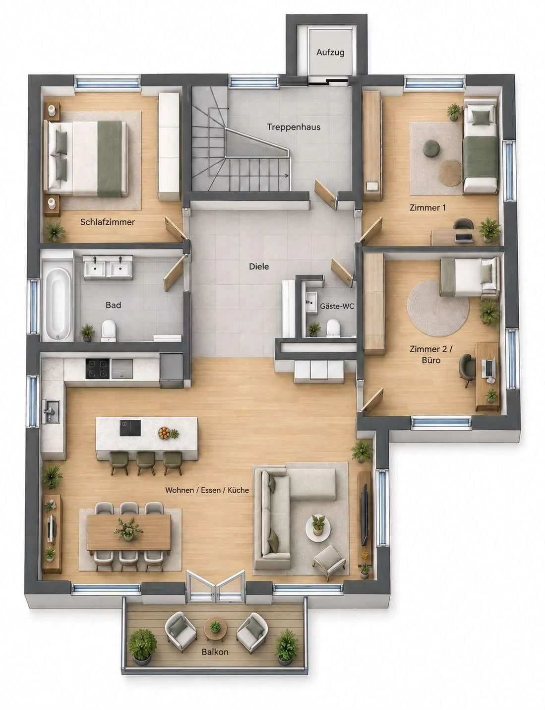Neubauwohnung in Erwitte mit Schlossblick zu verkaufen! – Foto 1