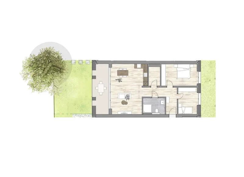 Seniorengerechte Erdgeschosswohnung mit Tiefgaragenstellplätzen in FH-Nähe – Foto 3